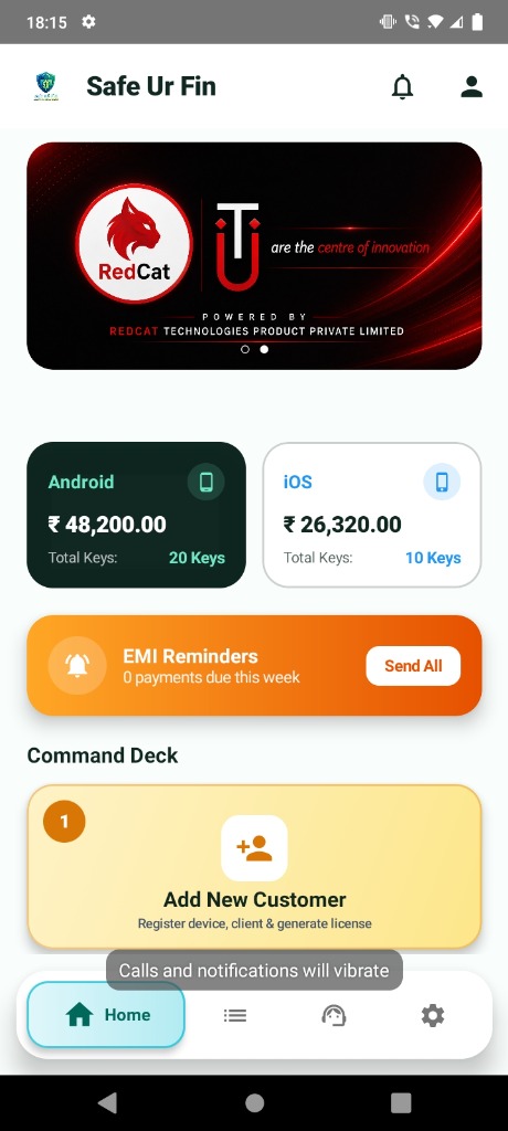 Safe uR Fin Command Deck & Keys Management